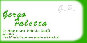 gergo paletta business card
